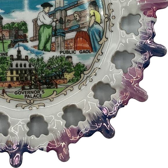 Vintage WILLIAMSBURG Landmarks Collectible Souvenir 8" Plate Decor Memorabilia - Picture 4 of 7